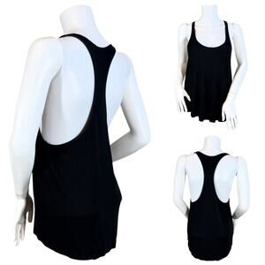 Victoria's Secret Baby Rib Racerback Black Tank SZ M $59